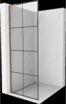Mexen Kioto L perete de duș Walk-in 80 x 200 cm, grilaj negru, cupru periat - 800-080-103-65-77 (800-080-103-65-77)