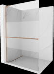 Mexen Kioto+ L panou de duș cu raft Walk-in 100 x 200 cm, transparent/frost, cupru periat - 800-100-123-65-35 (800-100-123-65-35)