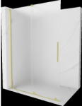 Mexen Velar duș walk-in extensibil 130 x 200 cm, sticlă mată 8 mm, finisaj aurit periat - 871-130-000-33-55 (871-130-000-33-55)