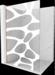 Mexen Kioto L perete duș Walk-in 110 x 200 cm, model alb, bronz periat - 800-110-103-65-85 (800-110-103-65-97)