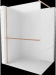 Mexen Kioto+ perete de duș cu raft Walk-in 80 x 200 cm, ger, cupru periat - 800-080-121-65-30 (800-080-121-65-30)