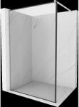Mexen Kioto panou de duș Walk-in 110 x 200 cm, cadru negru 8 mm, nichel periat - 800-110-101-97-70 (800-110-101-97-70)