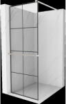 Mexen Kioto+ perete de duș cu raft Walk-in 80 x 200 cm, model negru, nichel periat - 800-080-121-97-77 (800-080-121-97-77)