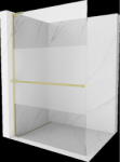 Mexen Kioto+ L perete de duș cu raft Walk-in 90 x 200 cm, transparent/mat, auriu periat - 800-090-123-55-35 (800-090-123-55-35)