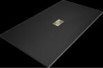 Mexen Hugo brodzik dreptunghiular SMC 170 x 100 cm, negru, mască aurie - 42701017-G (42701017-G)