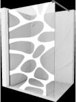 Mexen Kioto perete de duș Walk-in 130 x 200 cm, val alb 8 mm, gun gray periat - 800-130-101-66-97 (800-130-101-66-97)