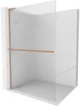 Mexen Kioto+ L perete de duș cu raft Walk-in 100 x 200 cm, dungi, cupru periat - 800-100-123-65-09 (800-100-123-65-09)