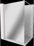 Mexen Kioto perete de duș Walk-in 80 x 200 cm, oglindă 8 mm, cupru periat - 800-080-101-65-50 (800-080-101-65-50)
