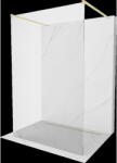 Mexen Kioto perete de duș liber 125 x 200 cm, transparent 8 mm, aur învechit - 800-125-002-55-00 (800-125-002-55-00)