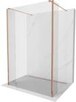 Mexen Kioto perete de duș liber 150 x 30 x 30 cm, transparent, aur roz - 800-150-030-222-60-00-030 (800-150-030-222-60-00-030)