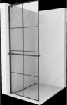 Mexen Kioto+ L panou de duș cu raft Walk-in 90 x 200 cm, grilaj negru, negru - 800-090-123-70-77 (800-090-123-70-77)