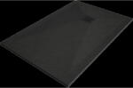 Mexen Stone+ bazin compozit dreptunghiular 100 x 70 cm, negru, capac negru - 44707010-B (44707010-B)