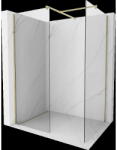 Mexen Kioto perete de duș Walk-in 180 x 115 cm, transparent, auriu - 800-180-202-50-00-115 (800-180-202-50-00-115)