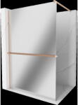 Mexen Kioto+ panou de duș cu suport Walk-in 110 x 200 cm, oglindă, cupru periat - 800-110-121-65-50 (800-110-121-65-50)