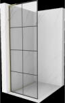 Mexen Kioto L perete de duș Walk-in 90 x 200 cm, grilaj negru, auriu - 800-090-103-50-77 (800-090-103-50-77)