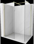Mexen Kioto perete de duș Walk-in 180 x 105 cm, transparent, auriu periat - 800-180-202-55-00-105 (800-180-202-55-00-105)
