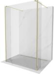 Mexen Kioto perete de duș liber 120 x 30 x 30 cm, transparent, auriu - 800-120-030-222-50-00-030 (800-120-030-222-50-00-030)
