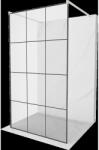 Mexen Kioto panou de duș independent 120 x 200 cm, grilaj negru 8 mm, nichel periat - 800-120-002-97-77 (800-120-002-97-77)