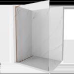 Mexen Kioto L perete de duș Walk-in 105 x 200 cm, transparent, cupru periat - 800-105-103-65-00 (800-105-103-65-00)