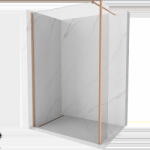 Mexen Kioto panou de duș Walk-in 140 x 40 cm, transparent, cupru periat - 800-140-212-65-00-040 (800-140-212-65-00-040)
