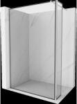 Mexen Kioto perete de duș Walk-in 100 x 40 cm, ramă neagră, crom - 800-100-212-01-70-040 (800-100-212-01-70-040)