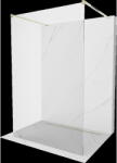 Mexen Kioto perete de duș independent 180 x 200 cm, transparent 8 mm, auriu - 800-180-002-50-00 (800-180-002-50-00)