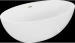 Mexen Nike cadă freestanding 175 x 100 cm, albă, preaplin nichel periat - 54071751000-97 (54071751000-97)