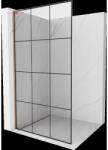 Mexen Kioto L panou de duș Walk-in 100 x 200 cm, grilaj negru, aur roz - 800-100-103-60-77 (800-100-103-60-77)