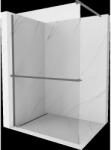 Mexen Kioto+ perete de duș cu raft Walk-in 80 x 200 cm, transparent, gun metal - 800-080-121-95-00 (800-080-121-95-00)