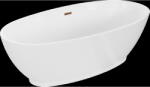Mexen Bilbao cadă de baie freestanding 180 x 90 cm, albă, preaplin aur roz - 51311809000-60 (51311809000-60)