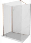 Mexen Kioto perete de duș Walk-in 125 x 70 cm, transparent, aur roz - 800-125-212-60-00-070 (800-125-212-60-00-070)