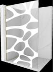 Mexen Kioto L perete de duș Walk-in 100 x 200 cm, val alb, auriu - 800-100-103-50-97 (800-100-103-50-97)