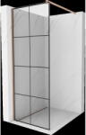 Mexen Kioto panou de duș Walk-in 90 x 200 cm, grilaj negru 8 mm, cupru periat - 800-090-101-65-77 (800-090-101-65-77)
