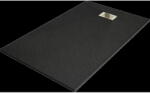 Mexen Hugo brodzik dreptunghiular SMC 160 x 80 cm, negru, mascare aurie - 42708016-G (42708016-G)