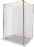 Mexen Kioto paravan de duș tip stand-alone 110 x 30 x 30 cm, transparent, aur roz - 800-110-030-222-60-00-030 (800-110-030-222-60-00-030)