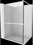 Mexen Kioto+ paravento de duș cu raft Walk-in 90 x 200 cm, model negru, alb - 800-090-121-20-70 (800-090-121-20-70)