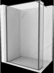 Mexen Kioto panou de duș Walk-in 110 x 30 cm, ramă neagră, gri periat - 800-110-212-66-70-030 (800-110-212-66-70-030)