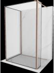 Mexen Kioto perete de duş Walk-in 100 x 100 x 30 cm, model negru, cupru periat - 800-100-100-221-65-70-030 (800-100-100-221-65-70-030)