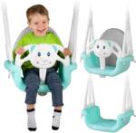 RicoKids 3in1 macis Gyerekhinta leesésgátlóval és háttámlával, 6hónapos kortól, 30kg - Türkiz, Szürke (770100_)