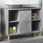 vidaXL betonszürke szerelt fa fürdőszobaszekrény 80 x 33 x 60 cm (857132)