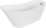 Mexen Alta szabadon álló fürdőkáds 170 x 75 cm, fehér, fekete túlfolyó - 52141707500-70 (52141707500-70)
