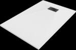 Mexen Hugo téglalap alakú SMC 130 x 70 cm, fehér, fekete takaró - 42107013-B (42107013-B)