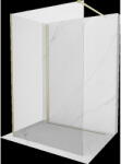 Mexen Kioto Walk-in zuhanyfal 130 x 115 cm, átlátszó, arany kefélt - 800-130-212-55-00-115 (800-130-212-55-00-115)