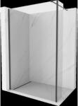 Mexen Kioto Walk-in zuhanyfal 110 x 40 cm, áttetsző, fekete - 800-110-212-70-00-040 (800-110-212-70-00-040)