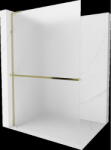 Mexen Kioto+ L zuhanyfal polccal Walk-in 100 x 200 cm, matt üveg, arany - 800-100-123-50-30 (800-100-123-50-30)