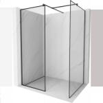 Mexen Kioto Walk-in zuhanyfal 100 x 90 cm, fekete minta, fekete - 800-100-202-70-70-090 (800-100-202-70-70-090)
