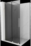 Mexen Velar összecsukható Walk-in zuhanyfal 85 x 200 cm, grafit 8 mm, köszörült nikkel - 871-085-000-43-97 (871-085-000-43-97)