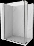 Mexen Kioto Walk-in zuhanyfal 130 x 40 cm, fekete minta, kefélt nikkel - 800-130-212-97-70-040 (800-130-212-97-70-040)