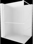 Mexen Kioto+ Walk-in zuhanyfal polccal 80 x 200 cm, frosted, fehér - 800-080-121-20-30 (800-080-121-20-30)