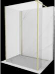 Mexen Kioto Walk-in zuhanyfal 130 x 90 x 30 cm, átlátszó, arany csiszolt - 800-130-090-221-55-00-030 (800-130-090-221-55-00-030)